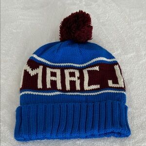 Marc Jacobs Beanie in Blue and Burgundy